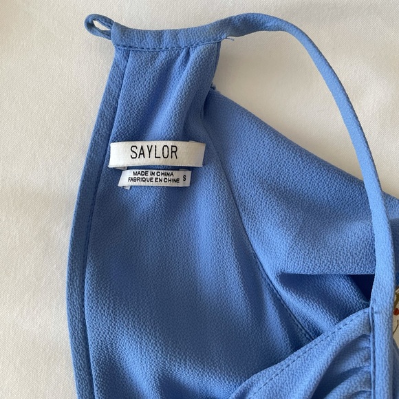 Saylor Blue Ruffle Romper - Picture 3 of 4